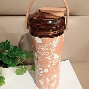 BRUMATE NEW GABRIELLE HOLLY SANDSTONE SHAKER/INSULATED BOTTLE/BLENDER TOP HANDLE